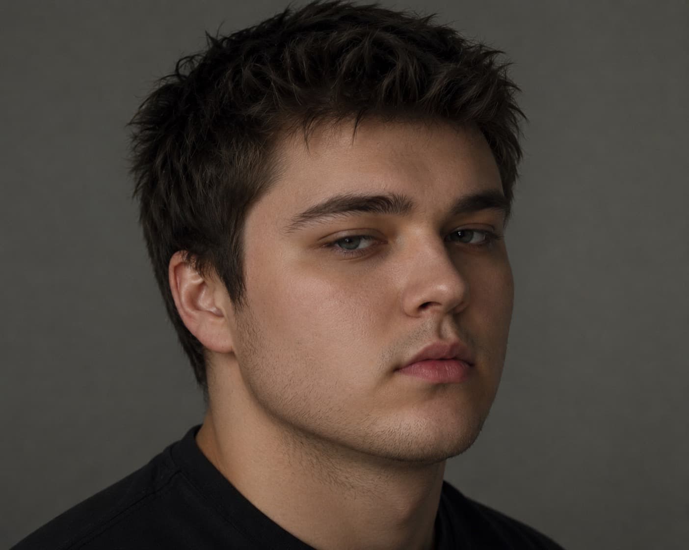 Nachher - Reine Haut und scharfe Jawline